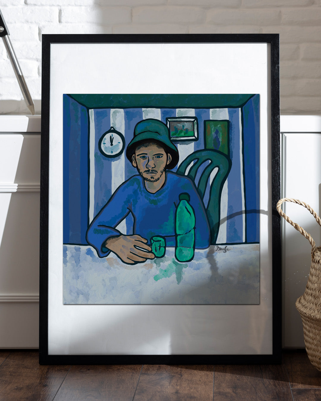 Poor Man With Bottle Of Water