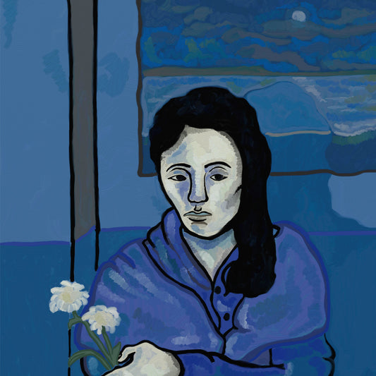 Young Woman With Carnations